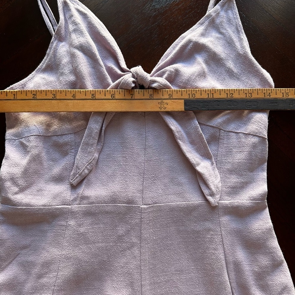 Promesa Light Purple Tie-Front Romper - Picture 7 of 9